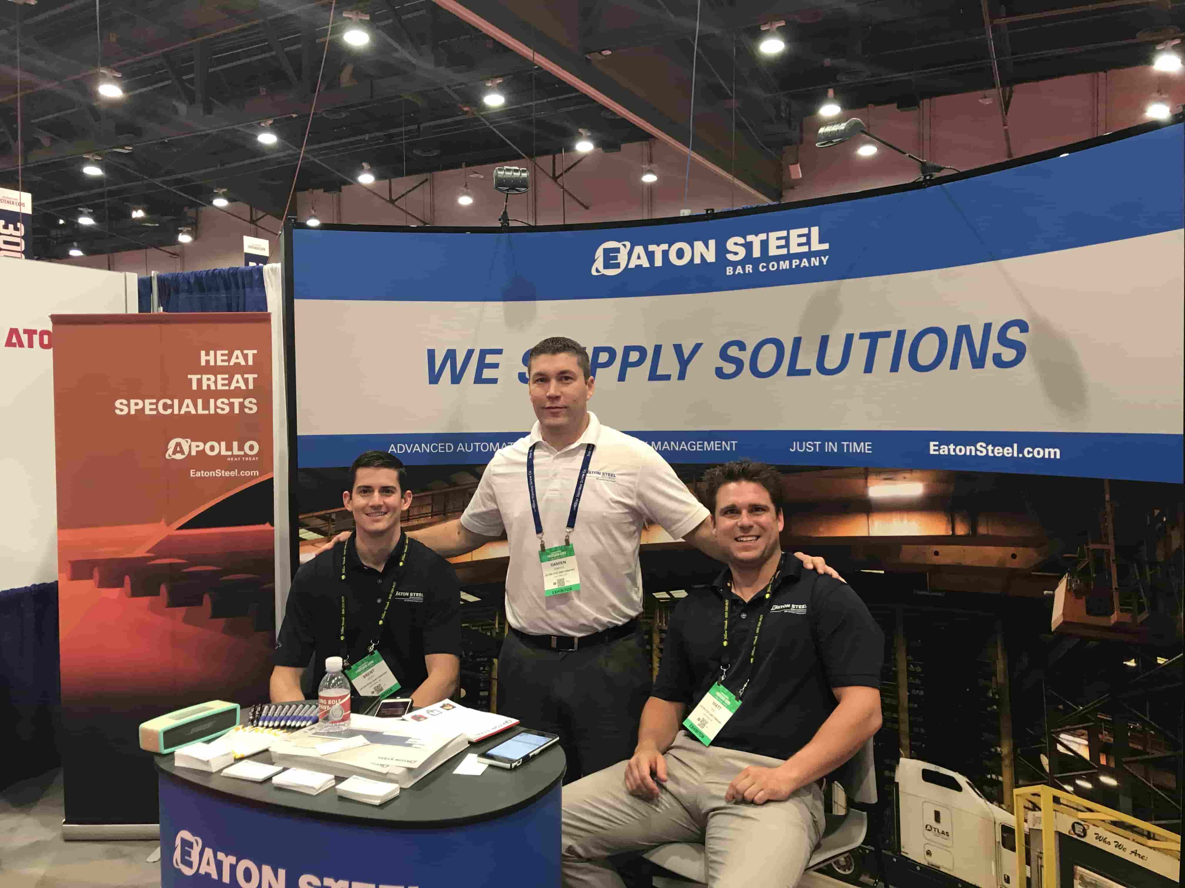 Eaton steel staff attending 2017 fastener show